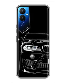 Чехол для TECNO POVA 4 (LG7n) с картинкой «Темный силуэт BMW»