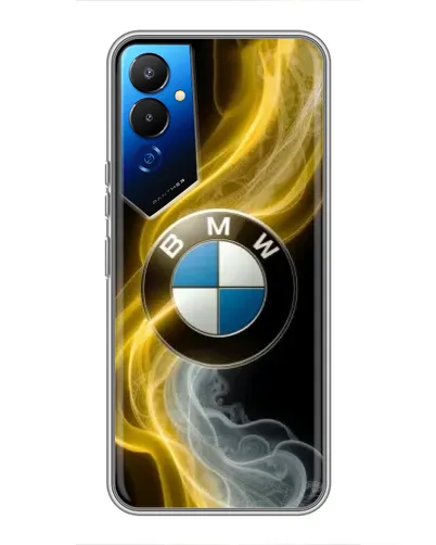 Чехол для TECNO POVA 4 (LG7n) с картинкой «Золотистый дым BMW» Чехол для TECNO POVA 4 (LG7n) с картинкой «Золотистый дым BMW»