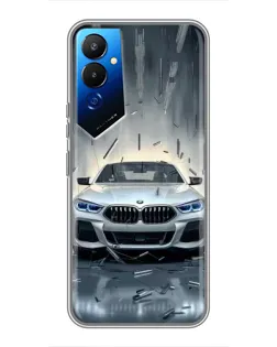 Чехол для TECNO POVA 4 (LG7n) с картинкой «BMW в свете фар»