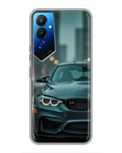 Чехол для TECNO POVA 4 (LG7n) с картинкой «BMW в огнях города»