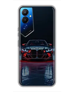 Чехол для TECNO POVA 4 (LG7n) с картинкой «BMW на мокрой дороге»
