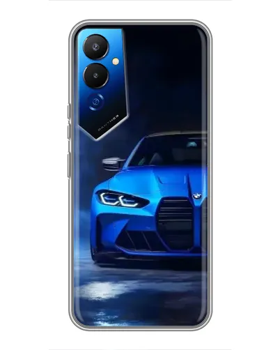 Чехол для TECNO POVA 4 (LG7n) с картинкой «Голубая BMW M4» Чехол для TECNO POVA 4 (LG7n) с картинкой «Голубая BMW M4»