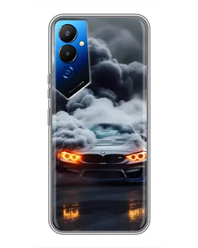 Чехол для TECNO POVA 4 (LG7n) с картинкой «BMW в дыму» Чехол для TECNO POVA 4 (LG7n) с картинкой «BMW в дыму»