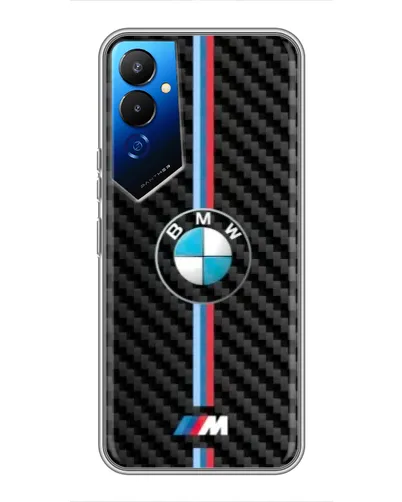 Чехол для TECNO POVA 4 (LG7n) с картинкой «Эмблема BMW и карбон» Чехол для TECNO POVA 4 (LG7n) с картинкой «Эмблема BMW и карбон»