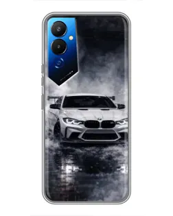Чехол для TECNO POVA 4 (LG7n) с картинкой «BMW сквозь туман»