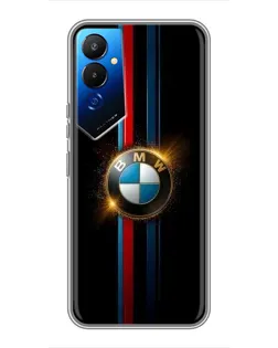 Чехол для TECNO POVA 4 (LG7n) с картинкой «BMW M-Power неон»
