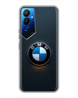 Чехол для TECNO POVA 4 (LG7n) с картинкой «Логотип BMW — минимализм»
