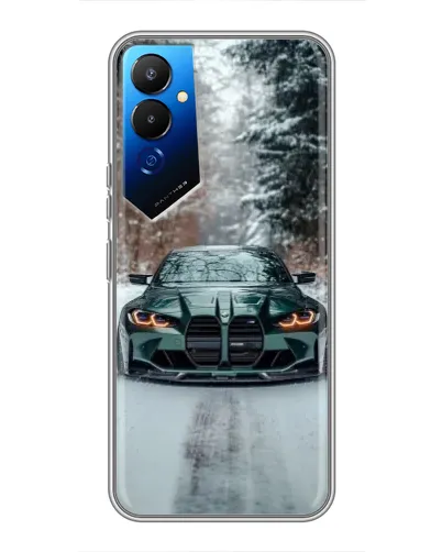 Чехол для TECNO POVA 4 (LG7n) с картинкой «BMW в зимнем лесу» Чехол для TECNO POVA 4 (LG7n) с картинкой «BMW в зимнем лесу»
