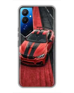 Чехол для TECNO POVA 4 (LG7n) с картинкой «BMW на красной дорожке»
