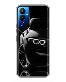 Чохол для TECNO POVA 4 (LG7n) з картинкою «Чорна BMW — профіль»