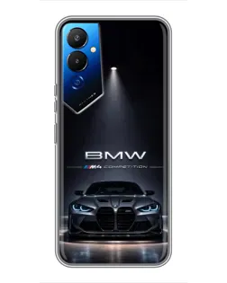 Чохол для TECNO POVA 4 (LG7n) з картинкою «BMW крізь нічне місто»