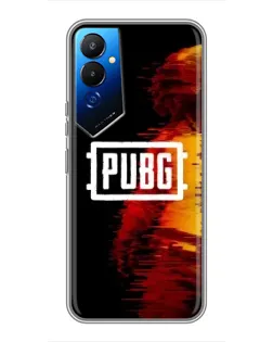 Чехол для TECNO POVA 4 (LG7n) с картинкой «Яркий логотип PUBG»