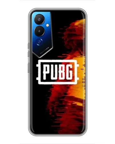 Чехол для TECNO POVA 4 (LG7n) с картинкой «Яркий логотип PUBG»