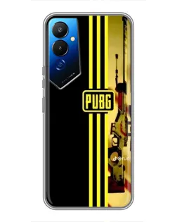 Чехол для TECNO POVA 4 (LG7n) с картинкой «PUBG — камуфляжный шлем»