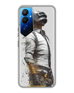 Чехол для TECNO POVA 4 (LG7n) с картинкой «PUBG — боец в пыли»