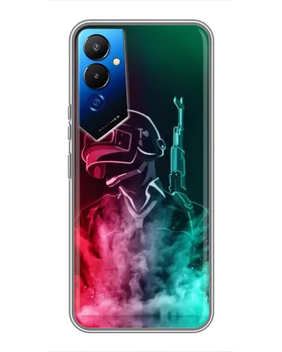 Чехол для TECNO POVA 4 (LG7n) с картинкой «PUBG — огненный воин» Чехол для TECNO POVA 4 (LG7n) с картинкой «PUBG — огненный воин»