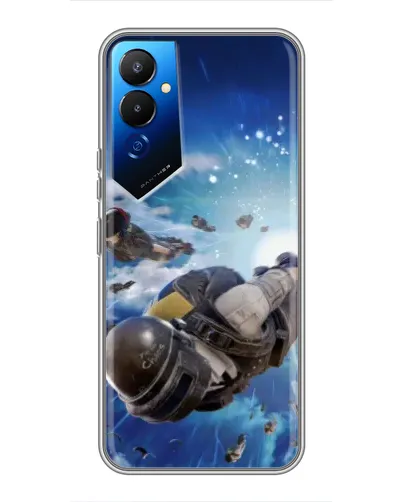 Чехол для TECNO POVA 4 (LG7n) с картинкой «Десант PUBG — прыжок» Чехол для TECNO POVA 4 (LG7n) с картинкой «Десант PUBG — прыжок»