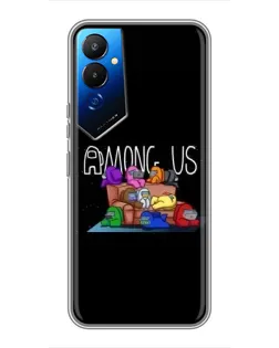 Чехол для TECNO POVA 4 (LG7n) с картинкой «Логотип Among Us»
