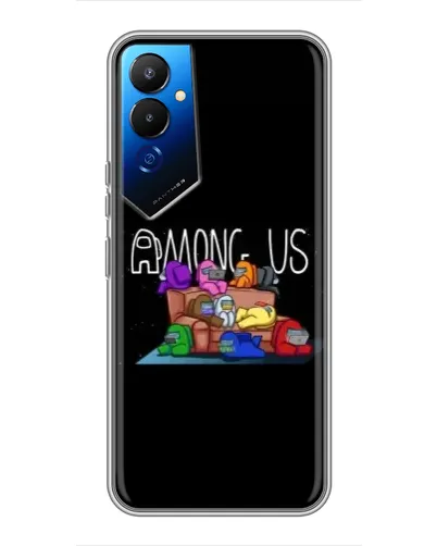 Чехол для TECNO POVA 4 (LG7n) с картинкой «Логотип Among Us» Чехол для TECNO POVA 4 (LG7n) с картинкой «Логотип Among Us»