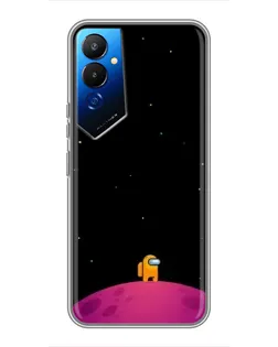 Чехол для TECNO POVA 4 (LG7n) с картинкой «Одинокий герой на планете»