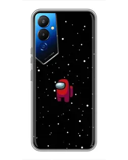 Чехол для TECNO POVA 4 (LG7n) с картинкой «Красный Among Us»