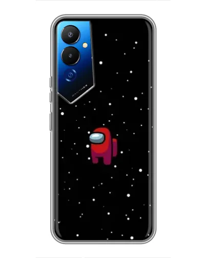 Чехол для TECNO POVA 4 (LG7n) с картинкой «Красный Among Us» Чехол для TECNO POVA 4 (LG7n) с картинкой «Красный Among Us»