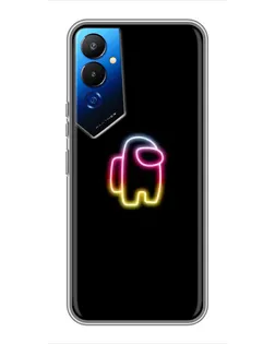 Чехол для TECNO POVA 4 (LG7n) с картинкой «Among Us градиент»