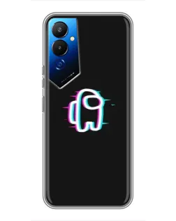Чехол для TECNO POVA 4 (LG7n) с картинкой «Among Us неон»