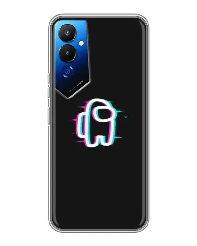 Чехол для TECNO POVA 4 (LG7n) с картинкой «Among Us неон» Чехол для TECNO POVA 4 (LG7n) с картинкой «Among Us неон»