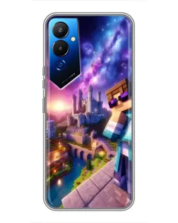 Чехол для TECNO POVA 4 (LG7n) с картинкой «Стив и космос»