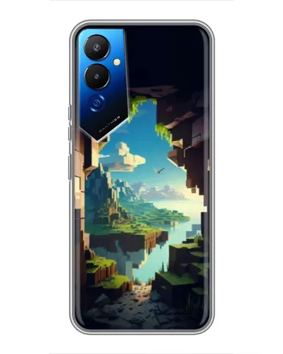 Чехол для TECNO POVA 4 (LG7n) с картинкой «Вид из пещеры»