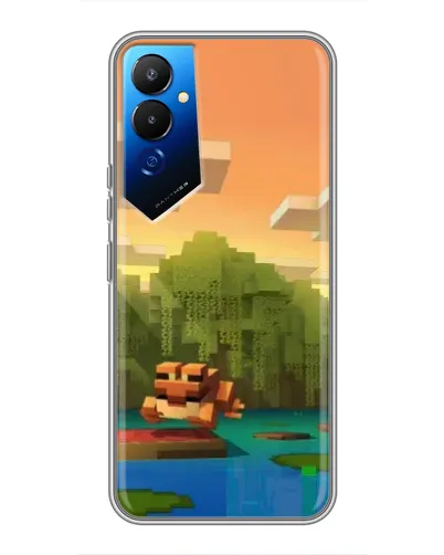 Чехол для TECNO POVA 4 (LG7n) с картинкой «Майнкрафт закат солнца» Чехол для TECNO POVA 4 (LG7n) с картинкой «Майнкрафт закат солнца»