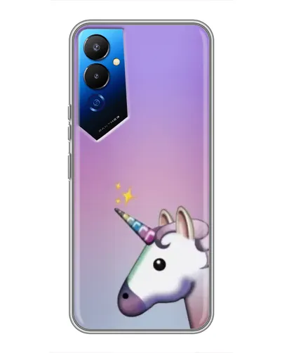 Чехол для TECNO POVA 4 (LG7n) с картинкой «Единорог градиент»