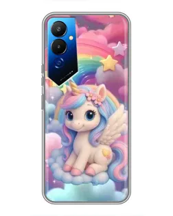Чехол для TECNO POVA 4 (LG7n) с картинкой «Маленький единорог»