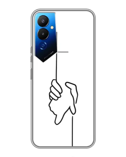 Чехол для TECNO POVA 4 (LG7n) с картинкой «Рука держит»