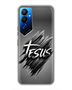 Чехол для TECNO POVA 4 (LG7n) с картинкой «Надпись Jesus Graffiti»