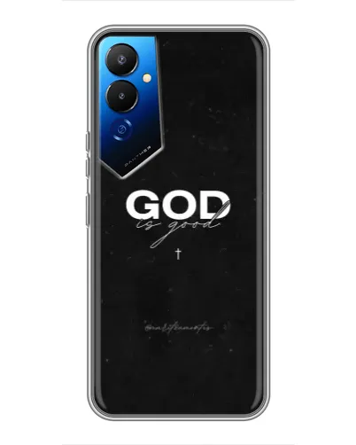 Чехол для TECNO POVA 4 (LG7n) с картинкой «GOD — Бог над всем»