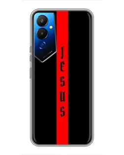 Чехол для TECNO POVA 4 (LG7n) с картинкой «Красная линия веры»