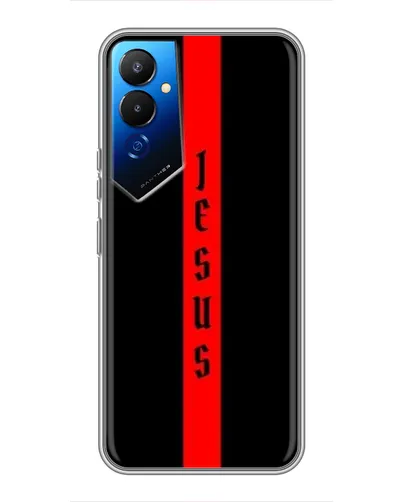Чехол для TECNO POVA 4 (LG7n) с картинкой «Красная линия веры»