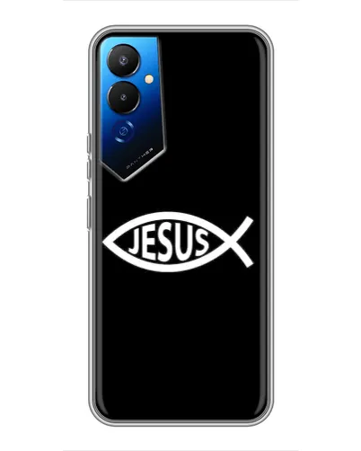 Чехол для TECNO POVA 4 (LG7n) с картинкой «Классический Jesus»