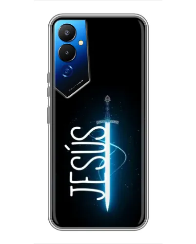 Чехол для TECNO POVA 4 (LG7n) с картинкой «Меч Духа Jesus»