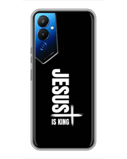 Чехол для TECNO POVA 4 (LG7n) с картинкой «Вертикаль веры Jesus»