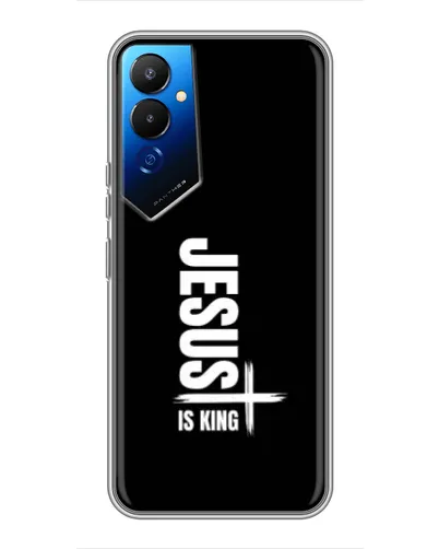 Чехол для TECNO POVA 4 (LG7n) с картинкой «Вертикаль веры Jesus»