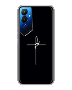 Чехол для TECNO POVA 4 (LG7n) с картинкой «Тонкий крест»