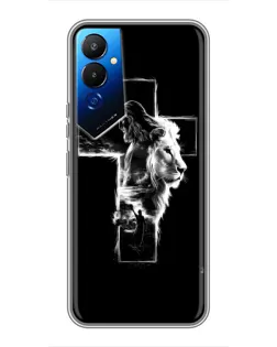 Чехол для TECNO POVA 4 (LG7n) с картинкой «Сияющий крест Jesus»