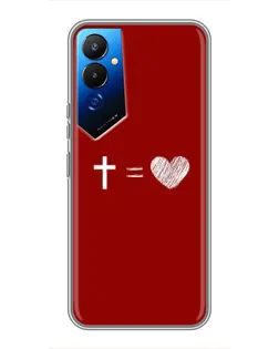 Чехол для TECNO POVA 4 (LG7n) с картинкой «Уравнение любви»