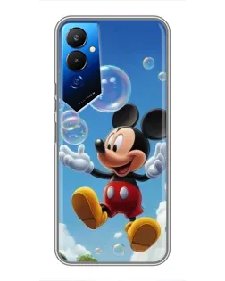 Чехол для TECNO POVA 4 (LG7n) с картинкой «Mickey и мыльные пузыри»