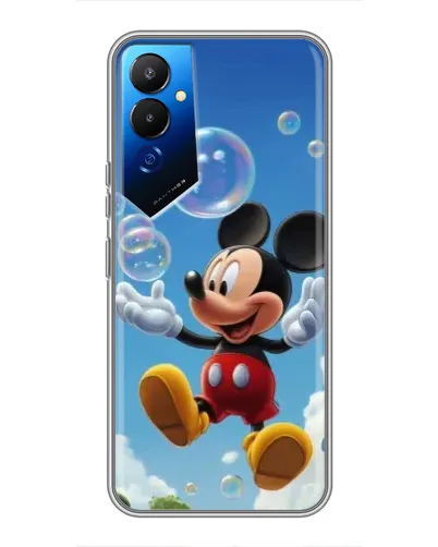 Чехол для TECNO POVA 4 (LG7n) с картинкой «Mickey и мыльные пузыри»