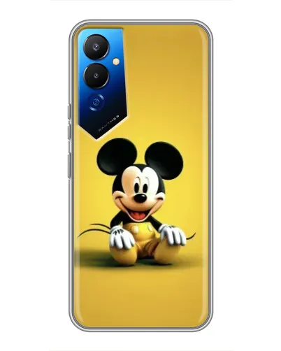 Чехол для TECNO POVA 4 (LG7n) с картинкой «Микки на желтом»