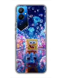 Чехол для TECNO POVA 4 (LG7n) с картинкой «Неоновый океан»